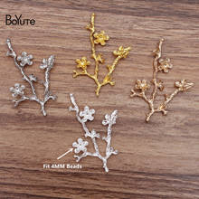 Boyute atacado (20 peças/lote) 40*55mm ramos de flores materiais de liga de metal diy feito à mão jóias acessórios 2024 - compre barato