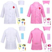 Fantasia infantil de meninos e meninas, 100-160cm, fantasias para dia das bruxas, carnaval, dramatização, festa de laboratório, brinquedos, uniforme de meninas 2024 - compre barato