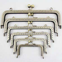 10 Pcs Per Lot Size 8.5cm,10.5cm,12.5cm,15cm,16,cm,18cm,20cm Antique Brass Coin Sewing Metal Purse Frame Obag Handle Frame Purse 2024 - buy cheap