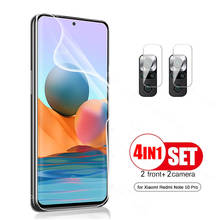 4in1 Hydrogel Film for Xiaomi Redmi Note 10 Pro Max Screen Camera Protectors Not Tempered Glasss Redme Not 10pro 10s Poco F3 2024 - buy cheap