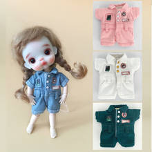 1pcs Obitsu 11 Doll Clothes fashion Casual Overalls one-piece pants for OB11,GSC,PD9,Molly BJD 1/12 doll accessories 2024 - buy cheap