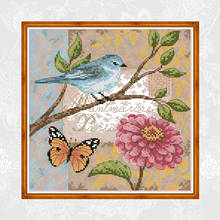 Bird and Flower Patterns Cross-stitch Printed Canvas 14CT 11CT Chinese Cross Stitch Kits Embroidery Needlework Home Decoration 2024 - buy cheap