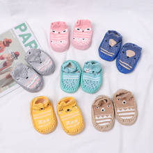 1 Pair New Baby Socks Kids Cute Booties Infant Crib Shoes Indoor Baby Toddler Shoes Soft Sole Non-slip Cotton Floor Socks 2024 - buy cheap