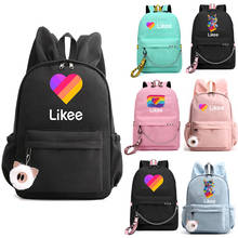 Рюкзаки LIKEE 3D для девочек-подростков, забавные повседневные сумки через плечо с принтом в виде сердца 2024 - купить недорого