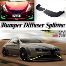 Car Splitter Diffuser Bumper Canard Lip For Alfa Romeo Brera / Spider AR Tuning Body Kit / Front Deflector Fin Chin Decline Body 2024 - купить недорого