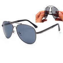 Vazrobe (155mm) Mens Polarized Sunglasses Driving Foldable Sun Glasses for Man Acetate Temple Spring Hinge Oversized Sunglass 2024 - buy cheap