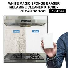 New 100pcs Extra Thick Multi-Functional Magic Sponge Eraser Cleaner Universal Cleaner Kitchen Bathroom Cleaning Tools White 2024 - buy cheap