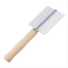 Cepillo de dientes de doble cara para perros y gatos, herramientas de rastrillo para el cuidado del cabello, masajeador, fila de Metal 2024 - compra barato