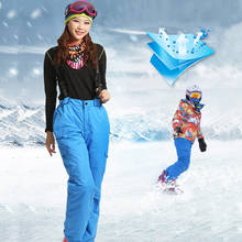 Quality Waterproof Snowboard Pants Women Winter Warm Ski Pants Outdoor Windproof Snow  Skiing Trousers -30 Degree 2024 - buy cheap