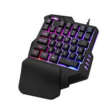 Teclado de membrana G30/G40 para juegos, miniteclado con cable y retroiluminación RGB, 35 teclas 2024 - compra barato