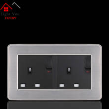 13A English Wall Socket with Switch British Standard Socket Style Type 146 Phone charging 2 USB interface 146*86mm 2024 - buy cheap