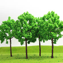 4pcs/8pcs 1:25 Green Trees Iron Wire 16.5cm G O Scale Model Trees G16090 Railway Layout 2024 - buy cheap
