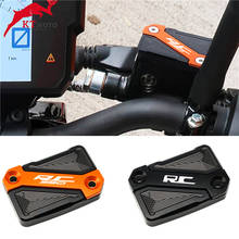 2020 New Wiith logo ''RC 390"  Motorcycle Front Brake Fluid Reservoir Cover Cap For KTM RC125 RC200 RC390 RC 125 200 390 2024 - buy cheap