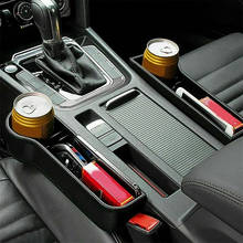 Car Seat Gap Slit Pocket Catcher Organizer PU Leather Storage Box Phone Bottle Cup Holder Auto Car Accessories Interior 2024 - buy cheap