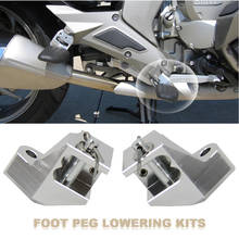 Para bmw k1600gt k1600gtl k1600bagger acessórios da motocicleta motorista pé peg baixando kits de passageiro mais baixo 1.5 "2011-2020 2019 2024 - compre barato