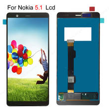 Для Nokia 5,1 ЖК-дисплей и сенсорный экран дигитайзер Сенсорная панель в сборе запасные части для Nokia 5,1 ЖК-экранная панель 2024 - купить недорого