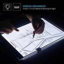 A4 Drawing Graphics Tablet Box LED Diamond Lamp Pad Light Pad Plate Accessories Copy Station with Scale Embroidery Tools 2024 - buy cheap