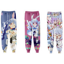 Anime Usada Pekora Sweat Pants 3D Joggers Pants Trousers Men/Women Track Pants Hip Hop Sweatpants Pantalon Homme Streetwear 2024 - buy cheap