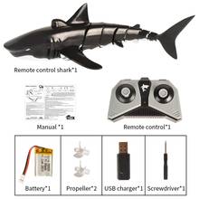 Barco de juguete de tiburón con Control remoto, juguete para piscina, baño, color negro, 2,4G 2024 - compra barato