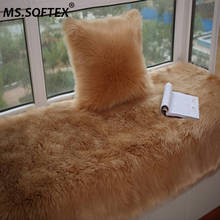 MS.Softex Fur Window Mats Custom Made Faux Fur Mat Living Room Bedroom Floor Rug Plush Wool Carpet Mat Sheepskin Rug Indoor 2024 - buy cheap