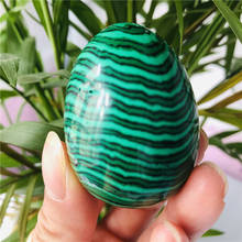 Natural Malachite Crystal Egg  Stone Gemstone Massage Yoni Egg Crystal Stone Home Decoration 2024 - buy cheap