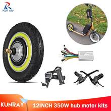 Electric Bicycle 24V- 48V 350W DC Motor Controller 12inch Brushless Hub Motor kiti With LCD Display Brake Electric Scooter Kit 2024 - buy cheap