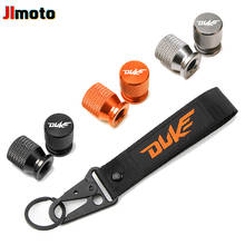 Capa de válvula de pneu para motocicleta, corrente de chave bordada para ktm duke 125 390 690 200 790 990 rc390 1190 1090 1290 2024 - compre barato