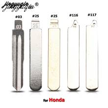 Jingyuqin-Hoja de llave de coche en blanco, accesorio para Honda Accord Fit Odyssey CRIDER (117G/A), abatible, plegable, KD, VVDI, JMD, #116 #2014 #25 #03 2024 - compra barato