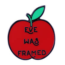 Eve Was Framed Enamel Pin feminism feminist Badge Women and British Justice Badge Jewelry 2024 - buy cheap