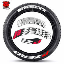 8pcs/lot 1.18″ Car Tire Lettering Stickers Car Tuning 3D Permanent PVC Joined Lettering Personalized Tyre Stickers for PZERO 2024 - buy cheap