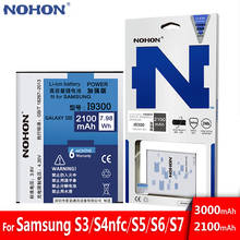 Origin NOHON Battery For Samsung Galaxy S3 S4 NFC S5 S6 S7 GT I9300 I9500 SM G900F G920F G930F Duos High Capacity Retail Package 2024 - buy cheap