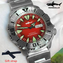 HEIMDALLR Men's Automatic Watch Sharkey Sapphire Crystal 200M Waterproof Diver Watch NH36A Movement Mechanical Watches Mens 2024 - buy cheap