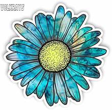 Volkrays Personality Car Sticker Flower Accessories Reflective Waterproof Cover Scratches Sunscreen Vinyl Decal,16cm*16cm 2024 - buy cheap