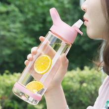 Hot 550/850ml Portable Cute Juice Water Bottle Drinking Cup with Lid Straw Office Outdoor Sports Travel Water Drink Bottles BPA 2024 - buy cheap