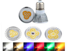 lighting E27 Spotlight Dimmable E27 LED Lamp 3W 4W 5W 110V 220V Red green blue Lampada LED Bulbs light Spot Candle 2024 - buy cheap