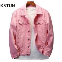 Mens denim Jacket Jeans jackets red jean jacket regular fit Bomber Jacket cotton 2019 brand jacket men's coats Chaqueta Hombre 2024 - buy cheap