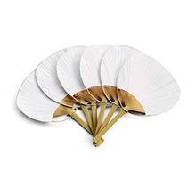 36 Pcs/Lot Wedding White Paddle Fan for Wedding Decoration 2024 - buy cheap