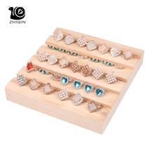 Bandeja de madera para exhibición de anillos, organizador de joyería, soporte para mostrador, bandeja de almacenamiento, exhibición de anillos 2024 - compra barato