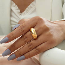 MANGOSKY-anillos de apertura para mujer y niña, joyería de moda, Color dorado, regalo 2024 - compra barato