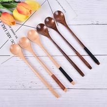 Wooden Spoon Bamboo Kitchen Cooking Utensil Tool Soup Teaspoon Catering Spoon Japanese Style Kitchenware For Rice Soup 2024 - buy cheap