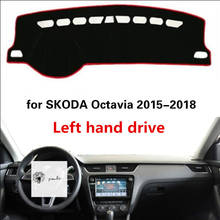 Car Dashboard Cover for SKODA Octavia 2015-2018 LHD Accessories Anti Dust Simple Car Dashboard Mat Light Car Pad Non-slip Mat 2024 - buy cheap