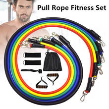 17Pcs/Set Latex Resistance Bands Gym Pull Rope Yoga Exercise Training Crossfit Fitness Band Rubber Loop Tube Bands with Bag 2024 - buy cheap