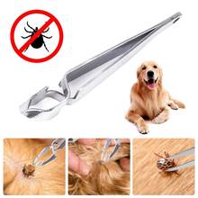 New Pet Dog Flea Remover Tick Removal Tool Stainless Steel Tick Hook Tweezers Clip Flea Treatment Tool for Cat Dog Horse Human 2024 - buy cheap