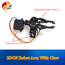 Black 2 DOF Manipulator Mechanical Arm Gripper Clamp kit for Robot MG996R DIY RC Toy Parts 2024 - buy cheap