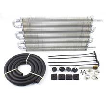 6 Row Radiator Remote Transmission Oil Cooler Aluminum With 7" Cooling Fan w/ Kit 2024 - buy cheap