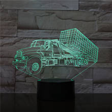 Truck 3D Table Lamps For Living Room Stereo Vision Touch Remote Control Nightlight Acrylic Usb 3D Small Table Night Lamp 1965 2024 - buy cheap
