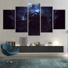 Prints Painting Home Decor 5 Panel League Of Legends Zed Game Pictures Modular Wall Art Canvas Poster Modern Bedside Background 2024 - buy cheap