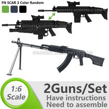 1:6 1/6 Scale 12 inch Action Figures Machine Gun RPK74 Rifle FNSCAR Grenade Launcher Model Gun Toy For 1/100 MG Gundam Model 2024 - buy cheap