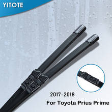 YITOTE-escobillas de limpiaparabrisas para Toyota Prius Prime, brazos de botón a presión, 2017, 2018 2024 - compra barato