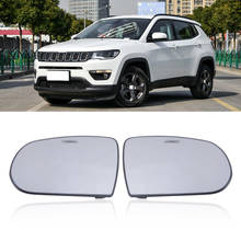 CAPQX For Jeep Compass 2017 2018 Outside Rearview Mirror Glass Reversing Lens Side Rear View Mirror Glass With Heating or not 2024 - buy cheap
